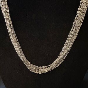Sarah Coventry Silver Multi-Strand Necklace